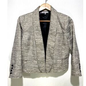 VTG blazer jacket cardigan jennifer lopez gold threats retro casual glam women L